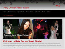 Tablet Screenshot of katydecker.com